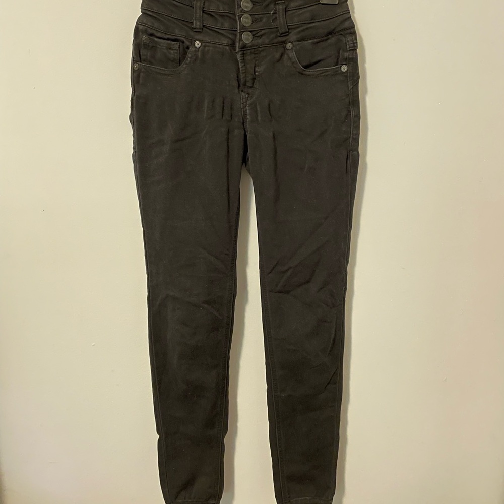 Wallflower authentic denim black jeans size 0